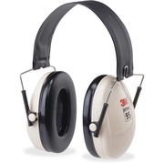 Peltor Optime 95 Folding Earmuffs - Noise, Noise Reduction Rating Protection - Foam, Acrylonitrile Butadiene Styrene (ABS), Plastic, Plastic - Black, White - Foldable, Comfortable, Lightweight, Low Linting - 1 Each MMMH6FV
