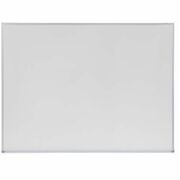 Universal Dry Erase Board - 48" (4 ft) Width x 36" (3 ft) Height - White Melamine Surface - Anodized Aluminum Frame - 1 Each UNV43624
