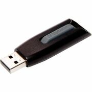 Microban 16GB Store 'n' Go V3 USB 3.2 Gen 1 Flash Drive - Gray - 16 GB - USB 3.2 (Gen 1) Type A - Gray - Lifetime Warranty - 1 Each VER49172
