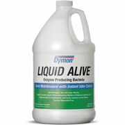 Dymon LIQUID ALIVE Enzyme Producing Bacteria - For Multipurpose - Liquid - 128 fl oz (4 quart) - 7.7 pH - Natural Scent - Non-toxic, Non Alkaline, Chlorine-free, Salmonella-free - White Bottle - 1 Each ITW23301