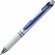Pentel EnerGel Pearl Rollerball Pen - 0.7 mm Medium Pen Point - Refillable - Retractable - Blue Ink - Gel-based - Pearl White Barrel - Stainless Steel Tip - 1 Each PENBL77PWC