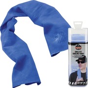 Ergodyne Chill-Its 6602 Evaporative Cooling Towel - Blue - Polyvinyl Alcohol (PVA) - 1 Each EGO12420