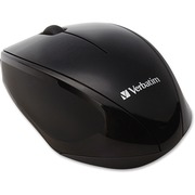 Verbatim Wireless Multi-trac LED Optical Mouse - Blue Optical - Wireless - Radio Frequency - 2.40 GHz - Black - USB 2.0 - Scroll Wheel - 3 Button(s) - 1 x AA Battery Supported - 1 Each VER97992