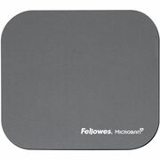 Fellowes Microban Mouse Pad - 8" Height x 9" Width x 0.13" Depth - Graphite - Rubber - Wear Resistant, Tear Resistant, Scratch Resistant, Skid Proof - 1 Each FEL5934001