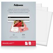 Fellowes ImageLast Jam-Free Premium Thermal Laminating Pouches - Sheet Size Supported: Letter 9" Width x 11.50" Length - Laminating Pouch/Sheet Size: 9" Width x 5 mil Thickness - Type G - Glossy - for Document - Durable, UV Resistant, Fade Resistant, Wate FEL5204007