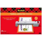 Scotch Thermal Laminator Pouches - Sheet Size Supported: Menu - Laminating Pouch/Sheet Size: 11.40" Width x 17.40" Length x 3 mil Thickness - Glossy - for Menu, Document, Photo, Craft, Artwork, Schedule, Presentation, Phone List, Certificate, Sign, Calend MMMTP385625