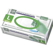 Medline Professional Series Aloetouch Gloves - 5.9 mil Thickness x 9.50" Glove Length - Large Size - Green - Latex-free, Non-sterile, Textured - For Laboratory Application - 100 / Box MIIPRO31763