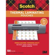 Scotch Thermal Laminating Pouches - Sheet Size Supported: Letter 3 mil Thickness - Laminating Pouch/Sheet Size: 9" Width x 11.50" Length x 3 mil Thickness - Glossy - for Document, Photo, Artwork, Certificate, Sign, Card, Schedule, Presentation, Phone List MMMTP3854100