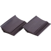 MasterVision Black Magnetic Data Cards - Support 1.75" x 3" Media - Black - 10 / Bag BVCFM2630