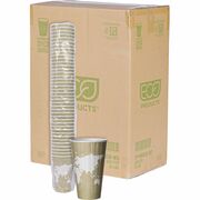 Eco-Products 16 oz World Art Insulated Hot Beverage Cups - 16 fl oz - Tan - Hot Drink - No - 600 / Carton ECOEPBNHC16WD