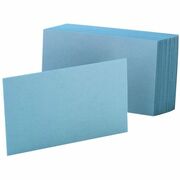 Oxford Colored Blank Index Cards - 100 Sheets - Plain - 4" x 6" Sheet Size - Blue Paper - Durable - 100 / Pack OXF7420BLU