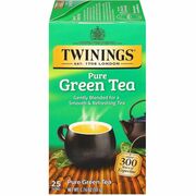 Twinings of London 100% Natural Green Tea Bag - Green Tea - 25 Cup - 25 / Box TWG09187