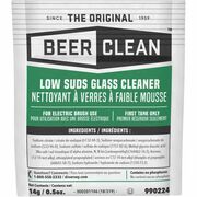 Diversey Beer Clean Low Suds Glass Cleaner - For Glassware - Concentrate - Powder - 0.50 oz (0.03 lb) - Odorless - White - 100 / Carton DVO990224
