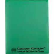C-Line Classroom Connector Letter Report Cover - 8 1/2" x 11" - 2 Internal Pocket(s) - Green - 25 / Box CLI32003