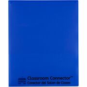 C-Line Classroom Connector Letter Report Cover - 8 1/2" x 11" - 2 Internal Pocket(s) - Blue - 25 / Box CLI32005