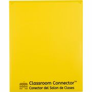 C-Line Classroom Connector Letter Report Cover - 8 1/2" x 11" - 2 Internal Pocket(s) - Yellow - 25 / Box CLI32006
