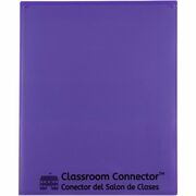 C-Line Classroom Connector Letter Report Cover - 8 1/2" x 11" - 2 Internal Pocket(s) - Purple - 25 / Box CLI32009