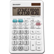 Sharp Calculators EL-330WB 10-Digit Professional Desktop Calculator - 4-Key Memory, Sign Change, Backspace Key, Auto Power Off, Double Zero - 10 Digits - LCD - 1.1" Height x 3.8" Width x 5.9" Depth - White - Desktop - 1 Each SHREL330WB