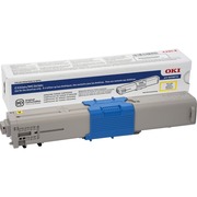 Oki Original LED Toner Cartridge - Yellow - 1 Each - 3000 Pages OKI46508701