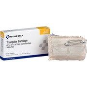 First Aid Only 40" Triangular Bandage - - 4" Width x 2.25" Length - Off White - 1 Each FAO4006