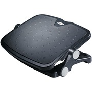StarTech.com Adjustable Under-Desk Foot Rest - 3.70" to 4.80" Adjustable Height - 30&deg; Tilt - Black - Plastic, Aluminum, Rubber - 1 Each - TAA Compliant STCFTRST1