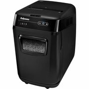 Fellowes AutoMax 200M Auto Feed Shredder - Non-continuous Shredder - Micro Cut - 200 Per Pass - for shredding Staples, Credit Card, Paper - 0.078" x 0.546" Shred Size - P-5 - 11 ft/min - 9" Throat - 25 Minute Run Time - 25 Minute Cool Down Time - 8.50 gal FEL4656201