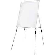 Flipside Multi-use Dry-Erase Easel Stand - 27.5" (2.3 ft) Width x 32" (2.7 ft) Height - White Aluminum Surface - Steel Frame - Rectangle - Floor Standing, Tabletop - 1 Each FLP51000