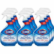 Clorox Clean-Up Multi-Surface Cleaner with Bleach - For Multipurpose - 32 fl oz (1 quart) - Rain Clean Scent - Recommended For: Stain Remover - Deodorize, Disinfectant, Easy to Use - Multi Spray Bottle - 9 / Carton CLO30197CT