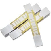ICONEX SecurIT Currency Straps - Total $10,000 - Adhesive, Sturdy, Color Coded - Kraft Paper - Dark Yellow - 1000 / Pack ICX94190057