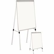 Universal Dry Erase Board with A-Frame Easel, 29" x 41" , White Surface - 29" (2.4 ft) Width x 41" (3.4 ft) Height - White Surface - 1 Each UNV43033