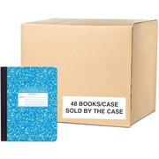 Roaring Spring Grade School Ruled Marble Hard Cover Composition Book - 80 Sheets - 160 Pages - Printed - Sewn/Tapebound - Both Side Ruling Surface - Grade Two Ruling Front Ruling - 0.75" Ruled - Red Margin - 15 lb Basis Weight - 56 g/m² Grammage - 9  ROA97226CS