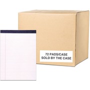 Roaring Spring Legal Pads - 50 Sheets - 100 Pages - Printed - Stapled/Tapebound - Both Side Ruling Surface - Double Line Red Margin - 15 lb Basis Weight - 56 g/m&#178; Grammage - 11 3/4" x 8 1/2" Sheet Size - 0.25" Height x 8.5" Width x 11.8" Length - Whi ROA74754CS
