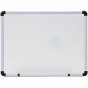 Universal Dry Erase Board - 24" (2 ft) Width x 18" (1.5 ft) Height - White Melamine Surface - Satin Aluminum Frame - 1 Each UNV43722