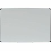 Universal Dry Erase Board - 72" (6 ft) Width x 48" (4 ft) Height - White Steel Surface - Satin Aluminum Frame - Magnetic - 1 Each UNV43735