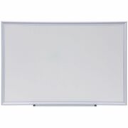 Universal Deluxe Melamine Dry Erase Board, 36" x 24" , White Surface, Satin Aluminum Frame - 36" (3 ft) Width x 24" (2 ft) Height - White Melamine Surface - Satin Aluminum Frame - 1 Each UNV44624