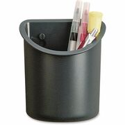 Universal Pen/Pencil Holder - 5" Height x 4.3" Width x 2.5" Depth - Plastic - Charcoal - 1 UNV08193