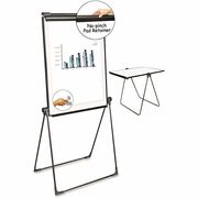 Universal Dry Erase Board - 38" (3.2 ft) Width x 32" (2.7 ft) Height - White Melamine Surface - Black Plastic Frame - 1 Each UNV43030