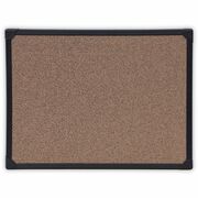Universal Bulletin Board - 17.71" Board Height x 23.62" Board Width x 0.47" Board Depth - Brown Rubber, Cork Surface - Durable, Sleek Style, Heavy Duty, Sturdy - Black Aluminum Frame - 1 Each UNV43021