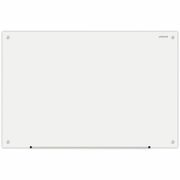 Universal Frameless Glass Marker Board, 36" x 24" , White Surface - 36" (3 ft) Width x 24" (2 ft) Height - White Glass Surface - 1 Each UNV43232