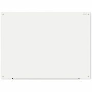 Universal Frameless Glass Marker Board, 48" x 36" , White Surface - 48" (4 ft) Width x 36" (3 ft) Height - White Glass Surface - 1 Each UNV43233