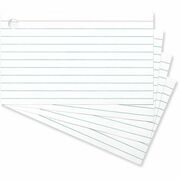 Universal Ring Index Cards, Ruled, 3 x 5, White, 100/Pack - 4" Width x 6" Length - Ruled - 100 / Pack UNV47300
