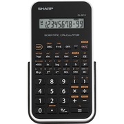 Sharp EL-501X2BWH Scientific Calculator - 146 Functions - Battery Powered, Large LCD, Durable, Hard Case - 1 Line(s) - 10 Digits - LCD - Battery Powered - 2 x LR1130 - 5.1" Height x 3.1" Width x 0.5" Depth - Black, White - 1 Each SHREL501X2BWH