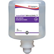 SC Johnson InstantFOAM Hand Sanitizer Foam Refill - 1.06 quart - Kill Germs - Hand - Clear - Non-drying, Dye-free, Unscented, Anti-irritant, Drip-free, Splash Resistant - 6 / Carton SJN55857