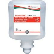 SC Johnson Hand Sanitizer Foam Refill - 1.06 quart - Kill Germs - Hand - Moisturizing - Clear - Non-drying, Drip-free, Dye-free, Unscented, Anti-irritant - 6 / Carton SJNIFC1L