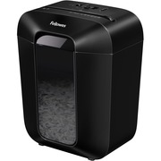 Fellowes LX45 Cross-cut Shredder - Non-continuous Shredder - Cross Cut - 8 Per Pass - for shredding Staples, Paper, Paper Clip, Credit Card - 0.156" x 1.563" Shred Size - P-4 - 6 Minute Run Time - 20 Minute Cool Down Time - 4 gal Wastebin Capacity - Black FEL4400201
