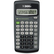 Texas Instruments TI-30XA Student Scientific Calculator - 10 Digits - Battery Powered - 6" Height x 3.1" Width x 0.8" Depth - Black - 1 Each TEXTI30XA