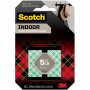 Scotch Indoor Double-Sided Mounting Squares 111S-SQ-16, 1 in x 1 in (2.54 cm x 2.54 cm) - 1" Length x 1" Width - White - Foam Backing - Acrylic Adhesive - For Painted Surface, Chart, Indoor, Wall, Wood, Metal, Acrylic, Tile, Glass - 16 / Pack MMM111SSQ16