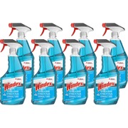 Windex&reg; Glass & More Streak-Free Cleaner - 32 fl oz (1 quart) - Streak-free, Phosphorous-free - Blue - 8 / Carton SJN322338