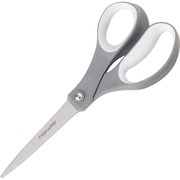 Fiskars Performance Softgrip Scissors - 8" Overall Length - Stainless Steel - Straight Tip - Orange - 1 Each FSK1160001005