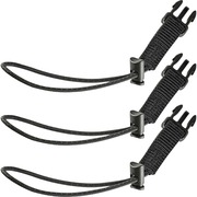 Ergodyne 3026 Standard Accessory Pack Retractables - Loops - 2 lb Load Capacity - Standard - Loop Attachment - 1.5" Height x 7" Width x 5.3" Length - Black - Nylon Webbing - 3 / Pack EGO19326